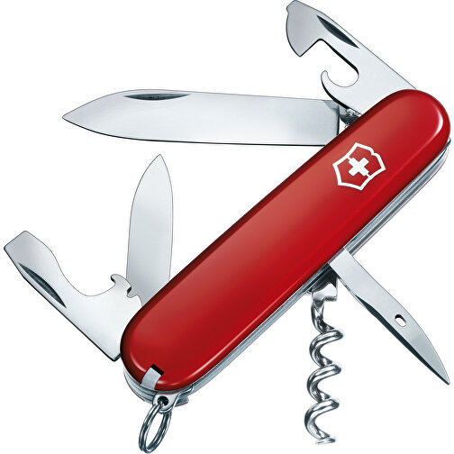 SPARTAN - Victorinox Schweizer Messer , Victorinox, rot, hochlegierter, rostfreier Stahl, 9,10cm x 1,50cm x 2,65cm (Länge x Höhe x Breite), Bild 2
