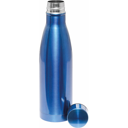 Vakuum-Trinkflasche LEGENDY , blau, Edelstahl / Kunststoff / Silikon, 22,00cm (Höhe), Bild 3