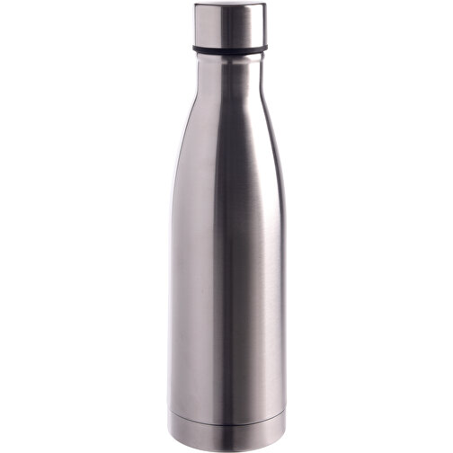 Vakuum-Trinkflasche LEGENDY , silber, Edelstahl / Kunststoff / Silikon, 25,00cm (Höhe), Bild 1