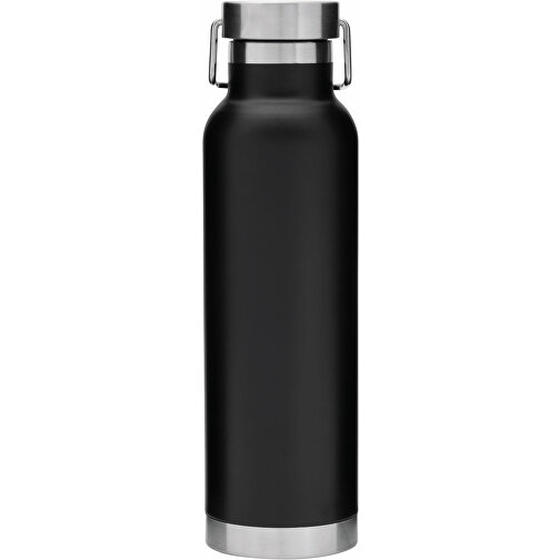 Vakuum-Isolierflasche MILITARY , schwarz, Edelstahl / Kunststoff / Silikon, 26,00cm (Höhe), Bild 2