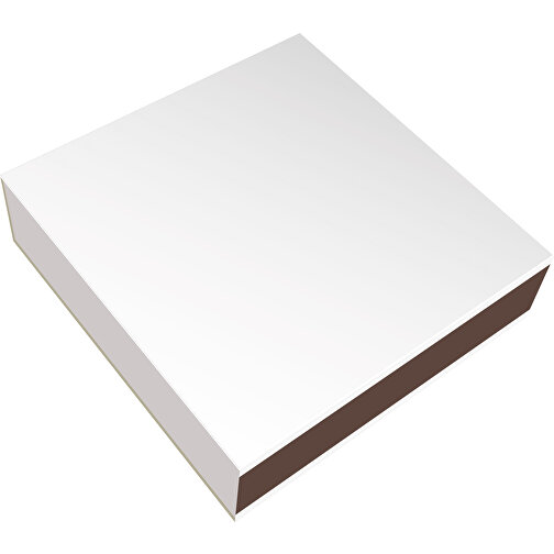 Streichholzschachtel 11 X 11 X 3 Cm , weiß, Holz, Karton, 11,00cm x 3,00cm x 11,00cm (Länge x Höhe x Breite), Bild 1