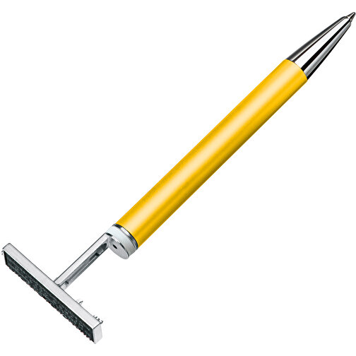 Stempelschreiber 3307M , gelb, Metall, Kunststoff, Gummi, 15,00cm (Länge), Bild 5