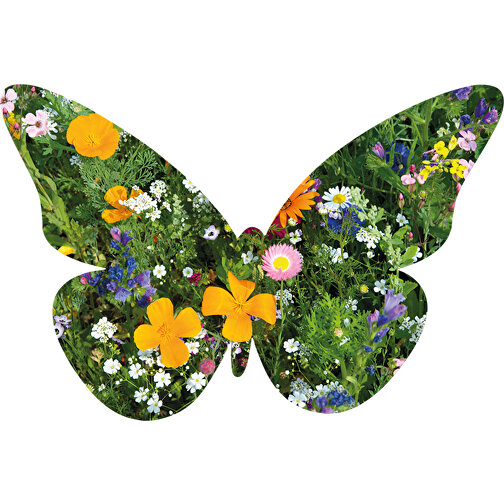 Schmetterling Samenpapier Im Klappkärtchen Ei , individuell, Papier, Saatgut, 10,60cm x 8,50cm (Länge x Breite), Bild 2