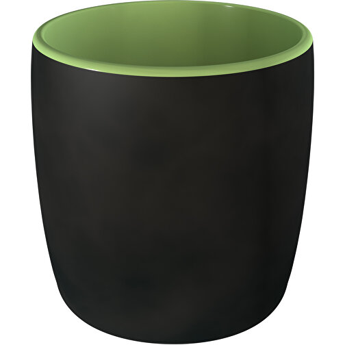 Kössinger Ennia Black Mat Inside , schwarzmatt/grün, Steinzeug, 8,00cm x 8,50cm x 8,00cm (Länge x Höhe x Breite), Bild 2