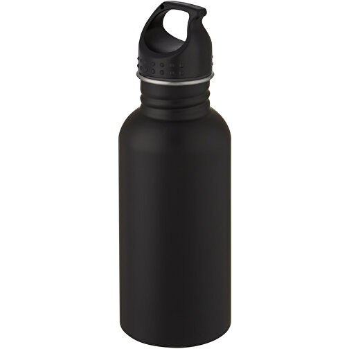 Luca 500 Ml Sportflasche , schwarz, Edelstahl, PP Kunststoff, Silikon Kunststoff, 21,20cm (Höhe), Bild 1