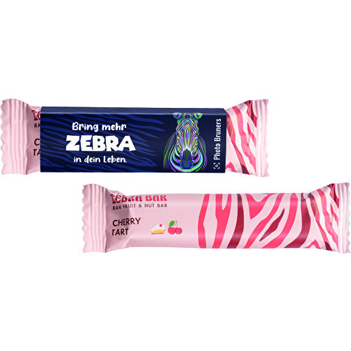 Zonama Zebrastic Bar , Werbeschuber aus weißem Karton, 1,60cm x 3,80cm x 13,00cm (Länge x Höhe x Breite), Bild 1