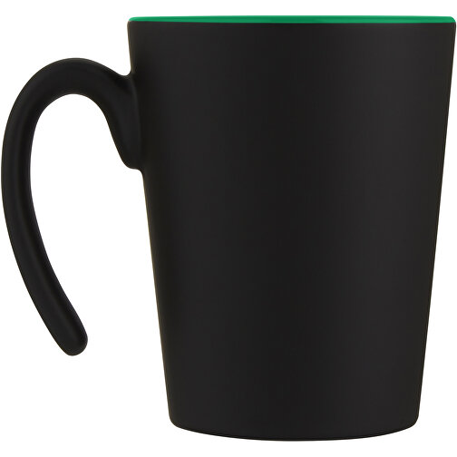 Oli 360 Ml Keramikbecher Mit Henkel , Green Concept, grün, schwarz, Steingut, 9,80cm (Höhe), Bild 4