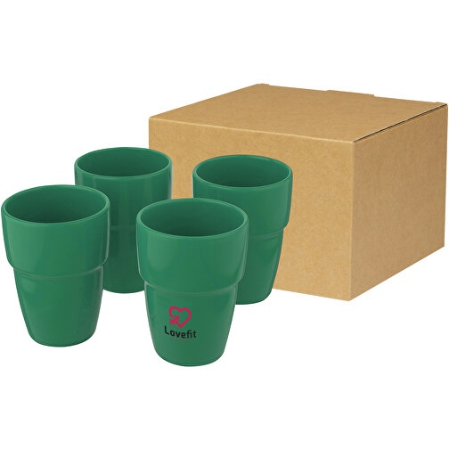 Coffret cadeau Staki de 4 mugs empilables 280 ml, Image 2