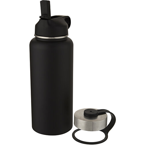 Supra 1 L Kupfer-Vakuum Isolierflasche Mit 2 Deckeln , schwarz, Edelstahl, PP Kunststoff, PE Kunststoff, 25,30cm (Höhe), Bild 6