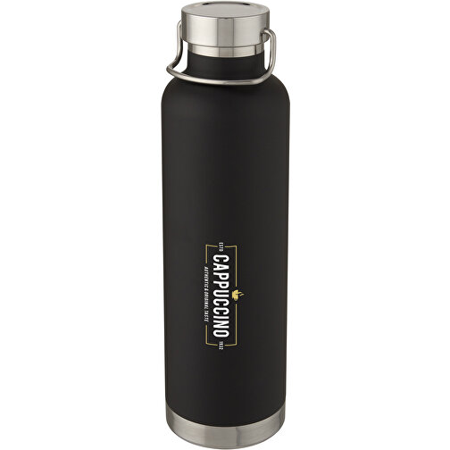 Thor 1 L Kupfer-Vakuum Isoliersportflasche , schwarz, Edelstahl, PP Kunststoff, Silikon Kunststoff, 28,90cm (Höhe), Bild 2