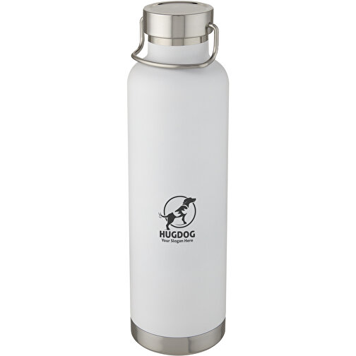 Thor 1 L Kupfer-Vakuum Isoliersportflasche , weiß, Edelstahl, PP Kunststoff, Silikon Kunststoff, 28,90cm (Höhe), Bild 2
