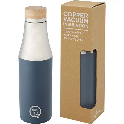 Bouteille Hulan de 540 ml en acier inoxydable avec cuivre et isolation par le vide avec couvercle , Image 3