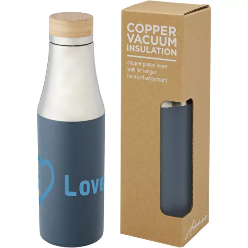 Bouteille Hulan de 540 ml en acier inoxydable avec cuivre et isolation par le vide avec couvercle , Image 4