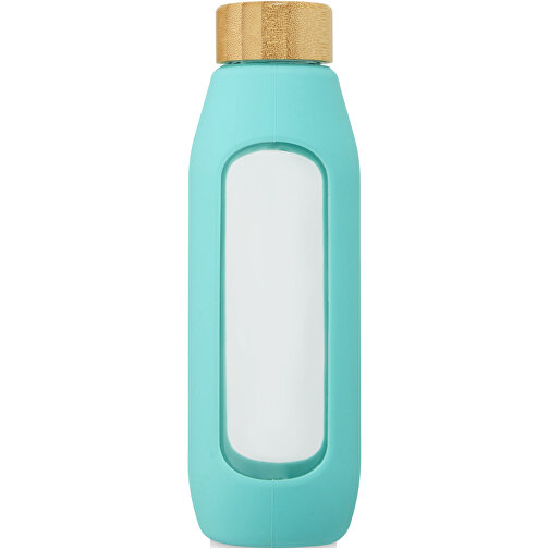 Tidan 600 Ml Flasche Aus Borosilikatglas Mit Silikongriff , tide grün, Borosilikatglas, Silikon Kunststoff, 22,00cm (Höhe), Bild 6