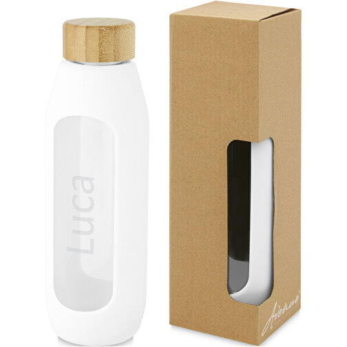 Tidan 600 Ml Flasche Aus Borosilikatglas Mit Silikongriff , weiß, Borosilikatglas, Silikon Kunststoff, 22,00cm (Höhe), Bild 4