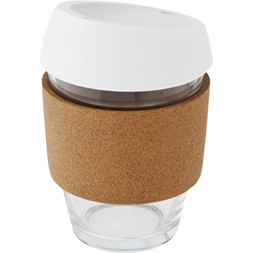 Gobelet Lidan de 360 ml en verre borosilicate avec grip en liège et couvercle en silicone, Image 7