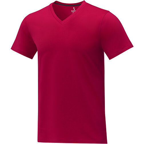 Somoto T-Shirt Mit V-Ausschnitt Für Herren , Green Concept, rot, Single jersey Strick 100% Baumwolle, 160 g/m2, XL, , Bild 1