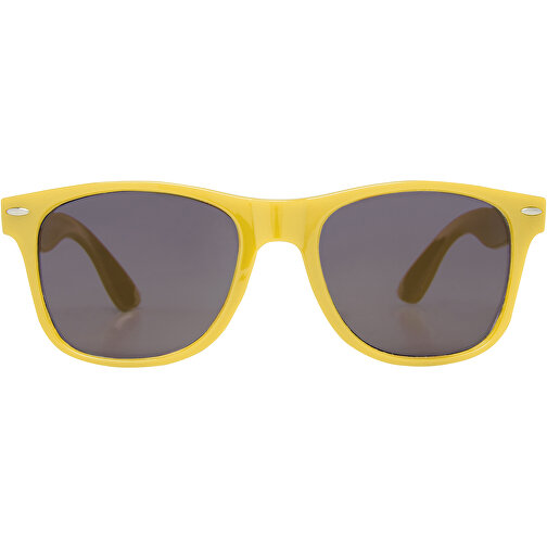 Sun Ray RPET Sonnenbrille , Green Concept, gelb, Recycelter PET Kunststoff, 14,50cm x 5,00cm x 15,00cm (Länge x Höhe x Breite), Bild 3