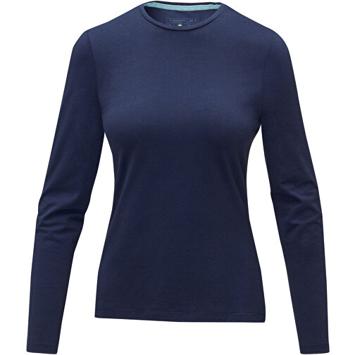 Ponoka Langarmshirt Für Damen , Green Concept, navy, Single jersey Strick 95% Bio Baumwolle, 5% Elastan, 200 g/m2, XXL, , Bild 3
