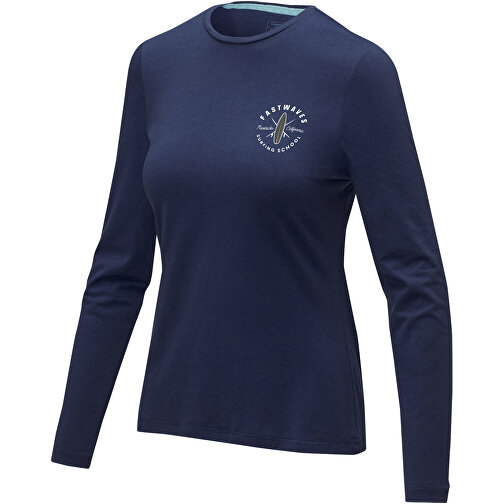 Ponoka Langarmshirt Für Damen , Green Concept, navy, Single jersey Strick 95% Bio Baumwolle, 5% Elastan, 200 g/m2, L, , Bild 2