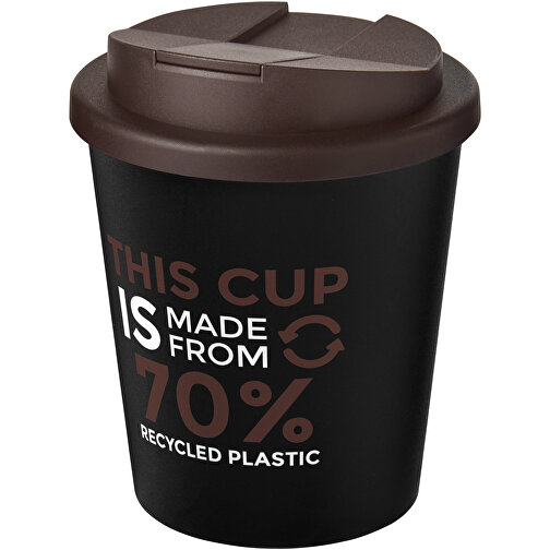 Vaso reciclado de 250 ml con tapa antigoteo 'Americano® Espresso Eco', Imagen 2
