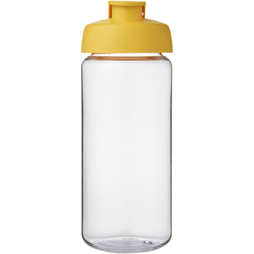 H2O Active® Octave Tritan™ 600-ml-Sportflasche Mit Klappdeckel , Green Concept, transparent klar / gelb, Eastman Tritan™, 19,40cm (Höhe), Bild 3