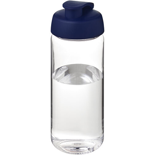 H2O Active® Octave Tritan™ 600-ml-Sportflasche Mit Klappdeckel , Green Concept, transparent klar / blau, Eastman Tritan™, 19,40cm (Höhe), Bild 1