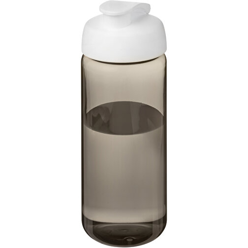 H2O Active® Octave Tritan™ 600-ml-Sportflasche Mit Klappdeckel , Green Concept, kohle / weiss, Eastman Tritan™, 19,40cm (Höhe), Bild 1