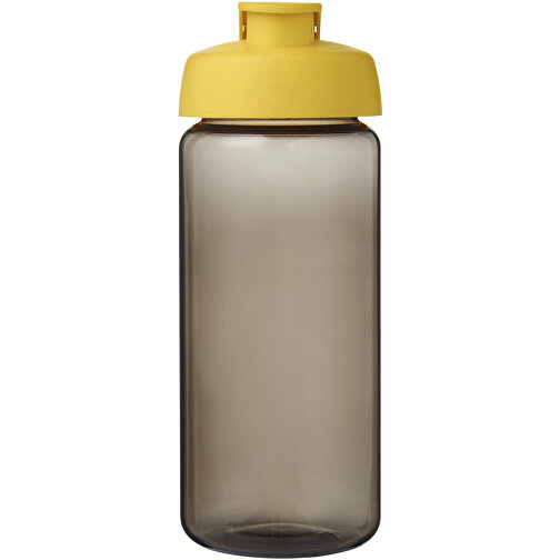 H2O Active® Octave Tritan™ 600-ml-Sportflasche Mit Klappdeckel , Green Concept, kohle / gelb, Eastman Tritan™, 19,40cm (Höhe), Bild 3