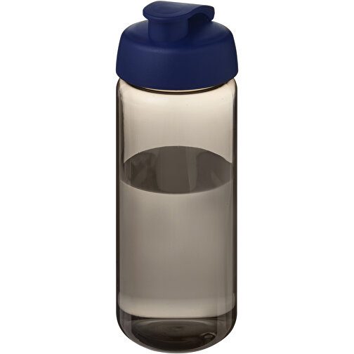 H2O Active® Octave Tritan™ 600-ml-Sportflasche Mit Klappdeckel , Green Concept, kohle / blau, Eastman Tritan™, 19,40cm (Höhe), Bild 1