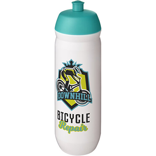 HydroFlex™ 750 Ml Squeezy Sportflasche , aquablau / weiss, MDPE Kunststoff, PP Kunststoff, 23,20cm (Höhe), Bild 2