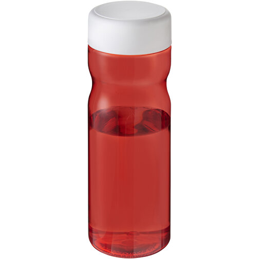 H2O Active® Base Tritan™ 650-ml-Sportflasche Mit Drehdeckel , Green Concept, rot / weiß, Eastman Tritan™, 20,60cm (Höhe), Bild 1
