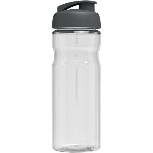 H2O Active® Base 650 Ml Sportflasche Mit Klappdeckel , transparent / grau, PET Kunststoff, PP Kunststoff, 22,10cm (Höhe), Bild 4