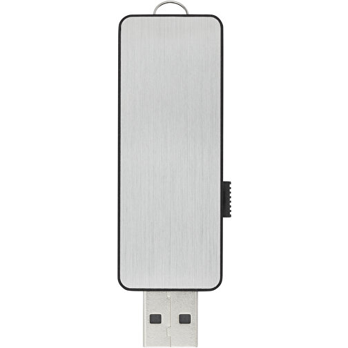 Light Up USB Stick Mit Weissem Licht , schwarz / silber / weiss MB , 16 GB , ABS Kunststoff MB , 6,00cm x 1,30cm x 2,00cm (Länge x Höhe x Breite), Bild 3