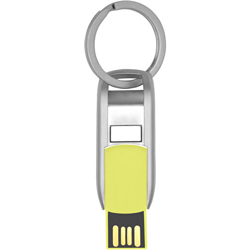 Flip USB Stick , limone MB , 16 GB , Zink Legierung, Kunststoff MB , 4,60cm x 0,60cm x 1,90cm (Länge x Höhe x Breite), Bild 4