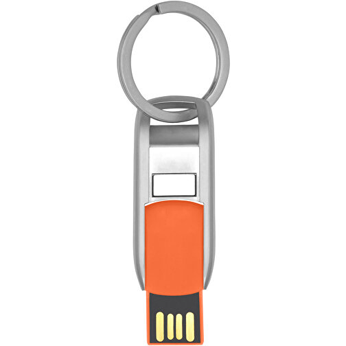 Flip USB Stick , orange MB , 65 GB , Zink Legierung, Kunststoff MB , 4,60cm x 0,60cm x 1,90cm (Länge x Höhe x Breite), Bild 4