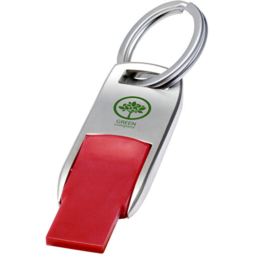 Flip USB Stick , rot MB , 65 GB , Zink Legierung, Kunststoff MB , 4,60cm x 0,60cm x 1,90cm (Länge x Höhe x Breite), Bild 2