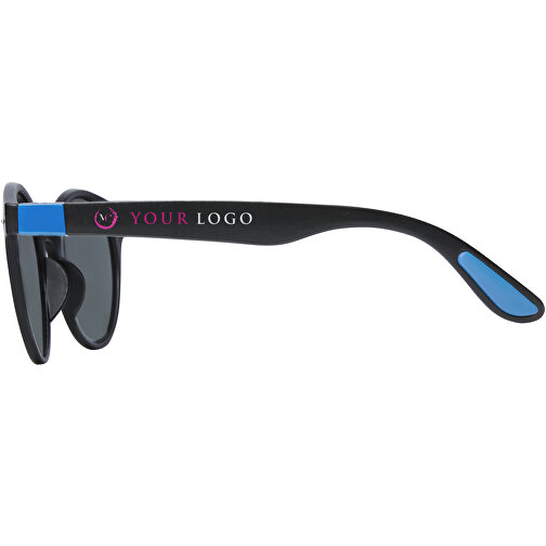 Steven Runde, Trendige Sonnenbrille , processblau, PP Kunststoff, 14,50cm x 5,00cm x 15,00cm (Länge x Höhe x Breite), Bild 2