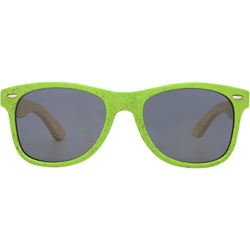 Sun Ray Bambus Sonnenbrille , Green Concept, lindgrün, Bambusholz, 85% PP Kunststoff, 15% Bambusfaser, 14,50cm x 5,00cm x 15,50cm (Länge x Höhe x Breite), Bild 4