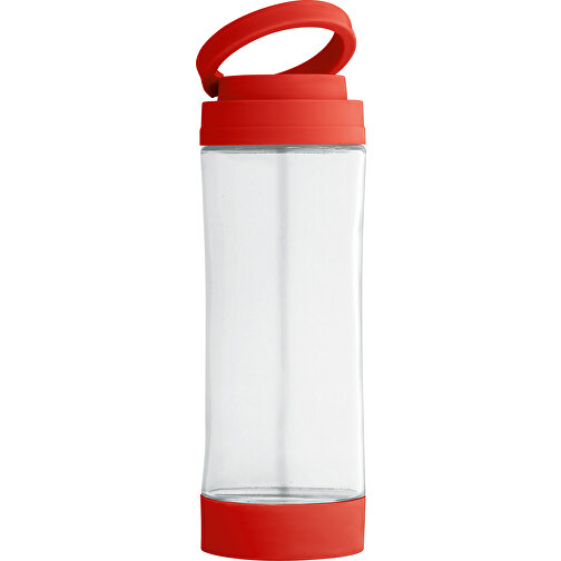 QUINTANA. Trinkflasche Aus Glas , rot, Glas, , Bild 1