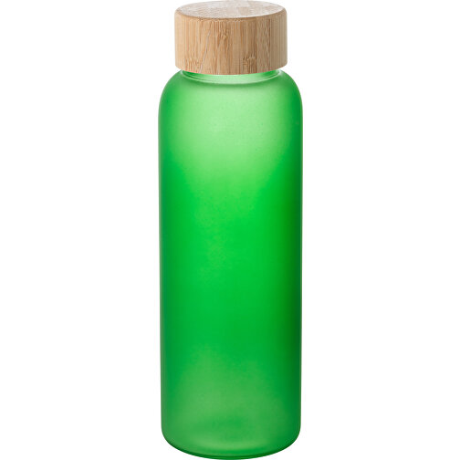 LILLARD. Flasche Aus Borosilikatglas Mattiert 500 Ml , hellgrün, Borosilikatglas. Bambus, , Bild 1