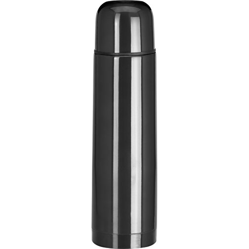 LUKA. Thermosflasche Aus Edelstahl Mit 500 Ml Fassungsvermögen , schwarz, Edelstahl, , Bild 1