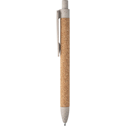 GOYA. Kugelschreiber Aus Kork Und Weizenstrohfaser , naturhell, Kork. PP, , Bild 1