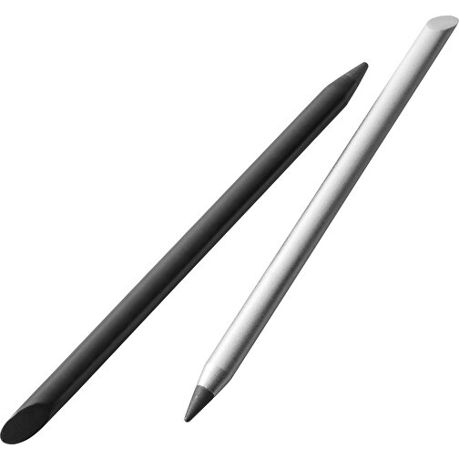 MONET. Aluminium-Kugelschreiber Ohne Druckknopf , schwarz, Aluminium, , Bild 6
