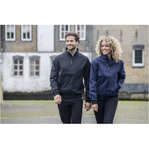 Keefe Leichte Bomberjacke - Unisex , navy, 240T cotton feel twill with TPU clear lamination 100% Polyester, 188 g/m2, Lining, 210T taffeta 100% Polyester, 60 g/m2, S, , Bild 5