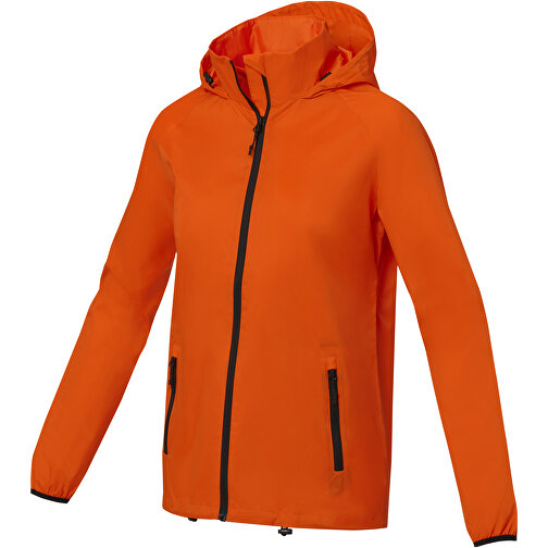 Dinlas Leichte Jacke Für Damen , orange, 280T ripstop  100% Nylon, 72 g/m2, Lining, 210T taffeta 100% Polyester, 60 g/m2, L, , Bild 1