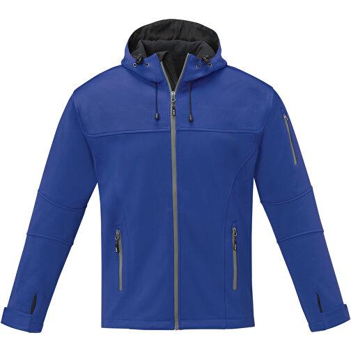 Match Softshelljacke Für Herren , blau, Single jersey Strick 90% Polyester, 10% Elastan, 360 g/m2, Bonding, Microfleece 100% Polyester, M, , Bild 3