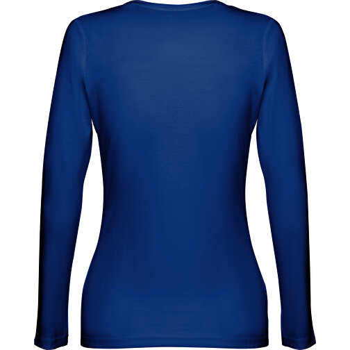 THC BUCHAREST WOMEN. Langärmeliges Tailliertes T-Shirt Für Frauen Aus Baumwolle , königsblau, 100% Baumwolle, M, 63,00cm x 44,00cm (Länge x Breite), Bild 2
