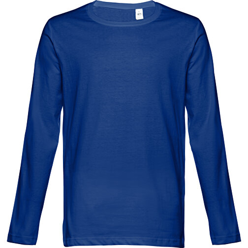 THC BUCHAREST. Herren Langarm T-Shirt , königsblau, 100% Baumwolle, S, 71,00cm x 50,00cm (Länge x Breite), Bild 1