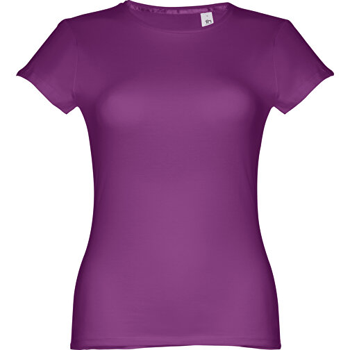 THC SOFIA. Tailliertes Damen-T-Shirt , lila, 100% Baumwolle, M, 62,00cm x 44,00cm (Länge x Breite), Bild 1